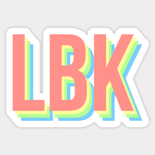 LBK rainbow Sticker